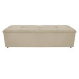 Calçadeira Munique 195 Cm King Size Suede Bege