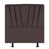 Cabeceira Estofada Cama Box Solteiro 90 Cm Malu Corino