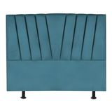 Cabeceira Estofada Cama Box King 195 Cm Malu Suede