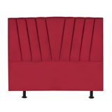 Cabeceira Estofada Cama Casal Queen Size 160 Cm Malu Suede