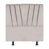 Cabeceira Estofada Cama Box Solteiro 100 Cm Malu Linho