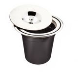 Lixeira Embutir Clean Round5l Inox Balde Plástico Tramontina