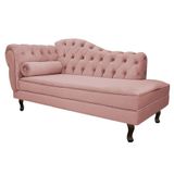 Recamier Diana 140cm Lado Direito Rosê Doce Sonho Móveis