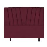 Cabeceira Estofada Cama Casal Queen Size 160 Cm Malu Suede