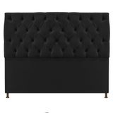 Cabeceira Sofia 195 Cm King Size Suede Preto