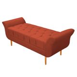 Recamier Ari 90 Cm Solteiro Suede Terracota