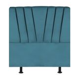Cabeceira Estofada Cama Box Solteiro 90 Cm Malu Suede