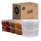 Pote 1.8l Resistente Bpa Free 5 Pçs