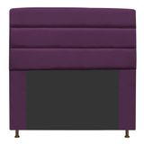 Cabeceira Estofada Turim 195cm King Size Suede Roxo