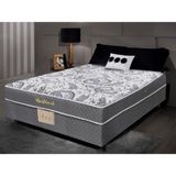 Cama Box Conjugado Uniblack Molas Casal 1,38x1,88x56 Herval