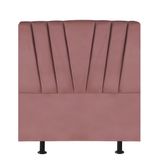Cabeceira Estofada Cama Box Solteiro 90 Cm Malu Suede