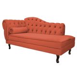 Recamier 160cm Lado Direito Terracota Doce Sonho Móveis