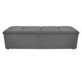 Calçadeira Munique 160 Cm Queen Size Corano Cinza