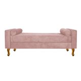 Recamier Baú Félix Casal 140cm Suede Rosê
