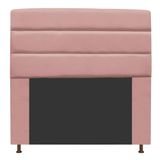 Cabeceira Estofada Turim 195cm King Size Suede Rosê