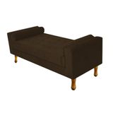 Recamier Baú Félix Solteiro 90cm Suede Marrom
