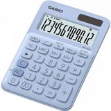 Calculadora De Mesa 12 Dígitos Ms20uc Azul Claro Casio.