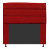 Cabeceira Turim 195 Cm King Size Suede Vermelho