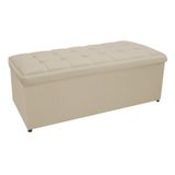 Calçadeira Copenhague 160 Cm Queen Size Suede Bege