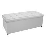 Calçadeira Copenhague 140 Cm Casal Corano Branco