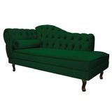 Recamier Diana 140cm Lado Direito Suede Verde