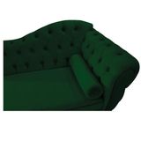 Recamier Diana 185cm Lado Esquerdo Suede Verde