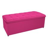 Calçadeira Copenhague 140 Cm Casal Suede Pink