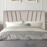 Cabeceira Solteiro Cama Box Estofada 100 Cm Emma Suede