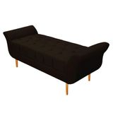 Recamier Estofado Ari 140 Cm Casal Corano Marrom Doce Sonho
