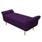 Recamier Ari 90 Cm Solteiro Suede Roxo