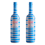 Kit 2 Unidades Vinho Francês Rose Piscine Stripes 750ml