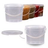 Balde Para Cozinha Transparente 5 Pçs