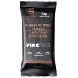 Barra De Proteína Pincbar Chocolate Sea Salt, Claras De Ovos, Tâmara, Amêndoas, Flor De Sal 50g