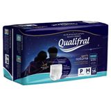 Fralda Geriátrica Qualifral Pants Noturna P/m 16 Unidades