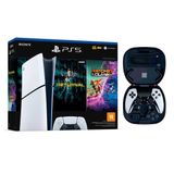 Console Ps5 Slim Edição Digital Com 2 Jogos + Controle sem Fio Sony Edge DualSense para PlayStation 5