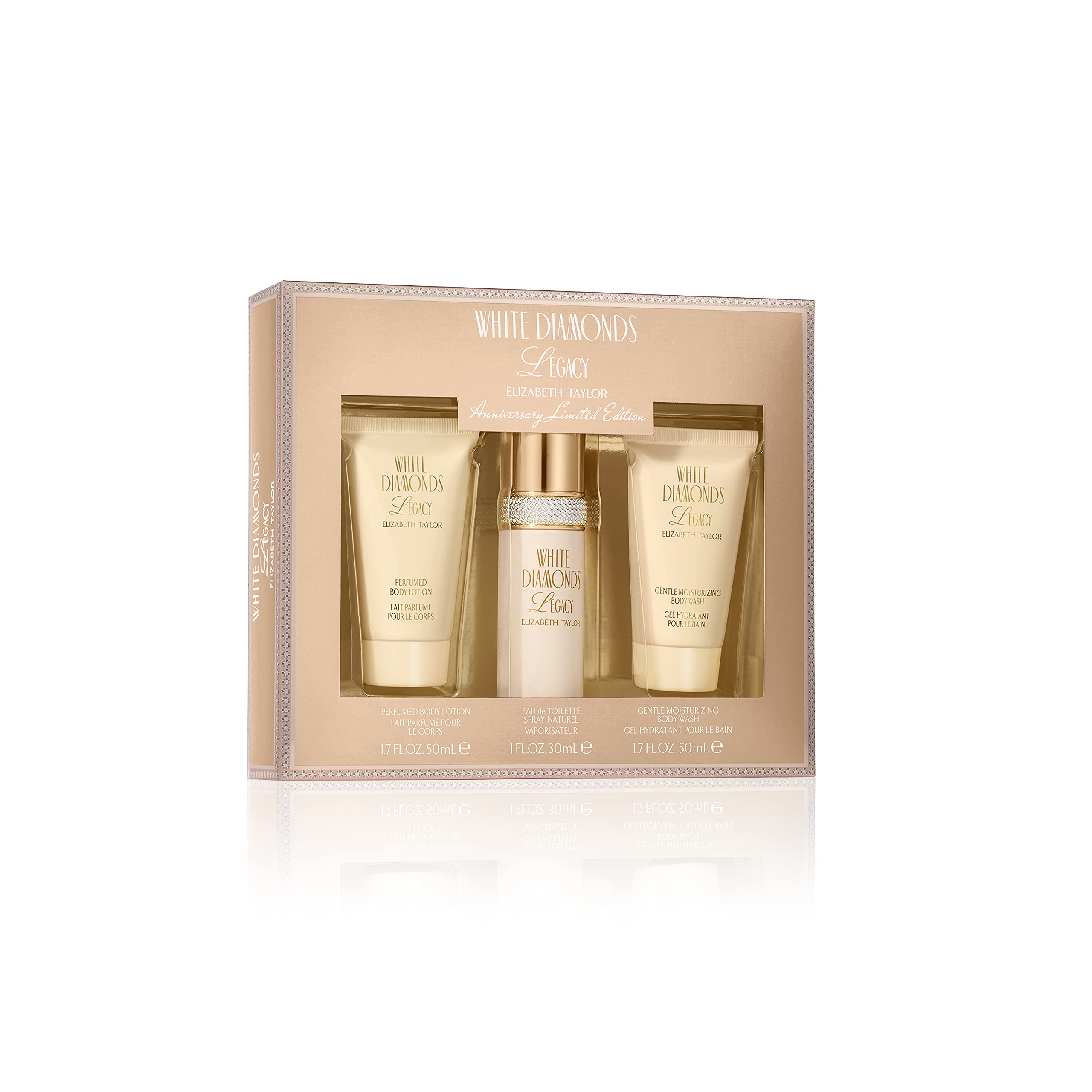 Conjunto De Presentes De Perfume Elizabeth Taylor White Diamonds
