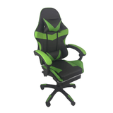 Cadeira Gamer Stillus Ergonômica Com Apoio Para Os Pés - Preto Verde