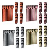 Papel Parede Adesivo Ripado Decorativo 4 Rolos 45cm X 5m Rio