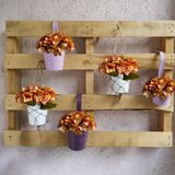 20 Mini Buquês De Hortênsia Artificial 26x22 Flores Artificiais Para Arranjos Modernos Em Comércios