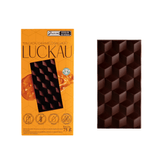 Barra Chocolate 70% Cacau Caramelo Salgado Vegana - Zero Adição De Açúcares, Lactose E Glúten - Luckau - 75g