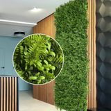 11 Painéis De Grama Artificial Exuberantes Linha Premium Para Criação De Parede Verde Cobertura Total Placas De 60x40