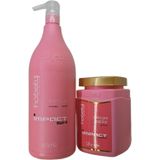 Kit Shampoo Impact 1.5l + Máscara Impact 1.25kg - Hobety