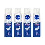 Desodorante Aero Nivea 150ml Fem Protect &amp; Care - Kit 4un