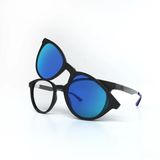 Óculos Hb Polytech 0253 Clipon Matte Black D.blue/blue Polar