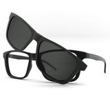 Óculos Clipon Hb Switch 0351 Print Carbon Fiber Polariz Gray