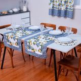 Caminho De Mesa Estampado Allegra 1 Peça 1,25m X 43cm Limão