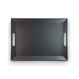 Bandeja Retangular Linha Orgânica Cinza 33,0cm - Ad