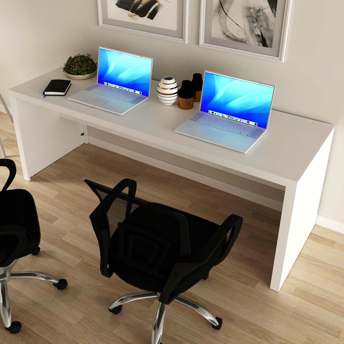 Mesa Para Escritório 180cm Me4185 Branco