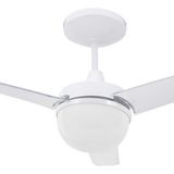 Ventilador Teto Controle Parede 90cm Cristal 127v Aliseu