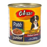 Patê Colosso Junior Em Lata Cães Filhotes 280g Sabor Carne